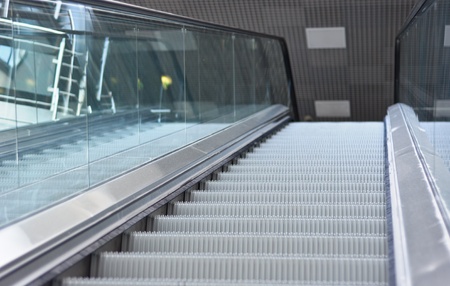  close up of escalator stepsの写真素材