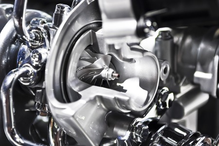 the Turbine internal combustion engine in sectionの写真素材