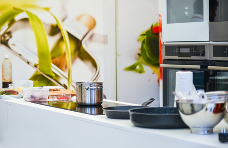 modern kitchen utensilsの写真素材