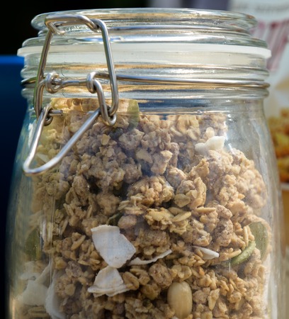 Muesli is a healthy diet for the strong peopleの写真素材
