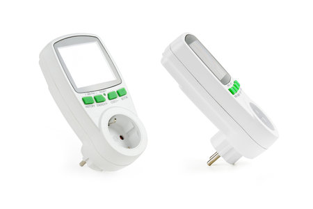 Electronic electricity consumption meter by different devices connected to outlet, expense analysis,...