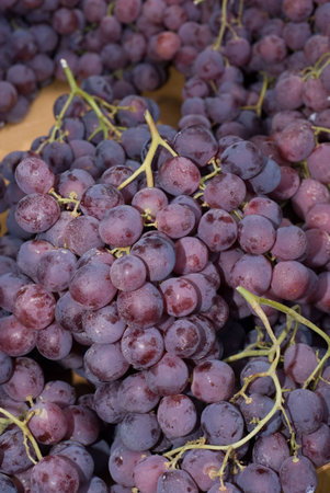 grapes at the local market