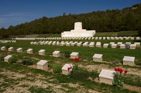 7 th Field Ambulance Military Australian Cemetery in Gallipoli, Turkeyの写真素材