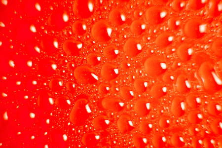 Colorful liquid droplets background wallpaperの写真素材