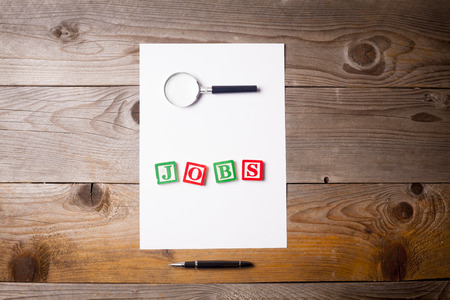 Searching for a job conceptの写真素材