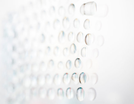 Colorful liquid droplets and blurs background wallpaper