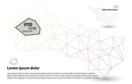 Orange Abstract Mesh Background, Lines and Shapes
のイラスト素材