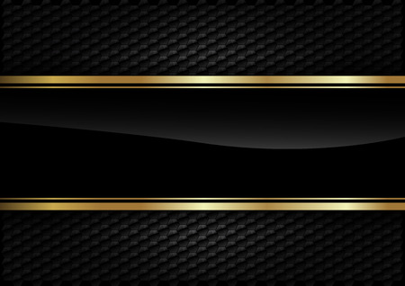 Black stripe with gold border on the dark background. Black stripe with gold border on the dark background.