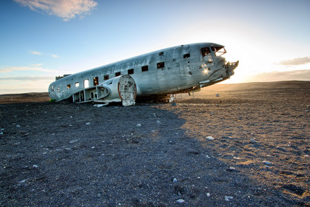 Airplane wreckage - Iceland