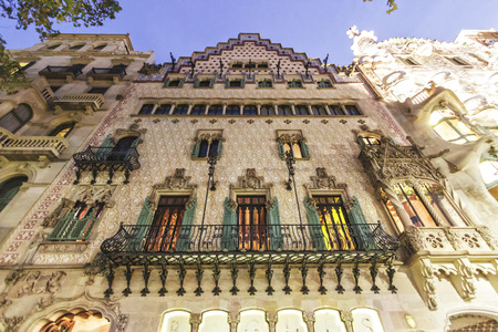 Casa Amatller - block of discord in Barcelonaの写真素材