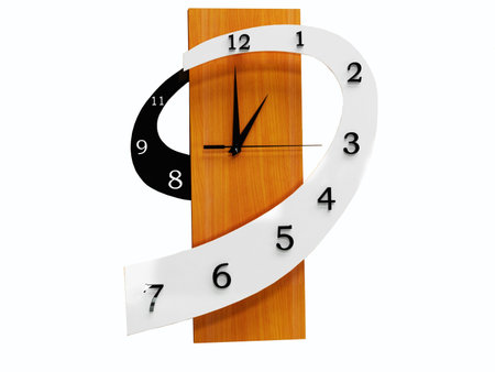 Modern watch isoleted on white, rendering