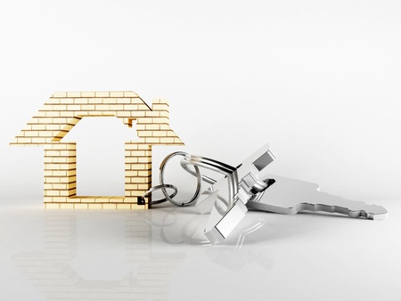 metall key for your new houseの写真素材