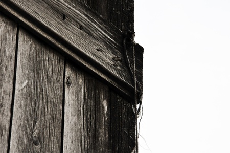 old wooden fenceの写真素材