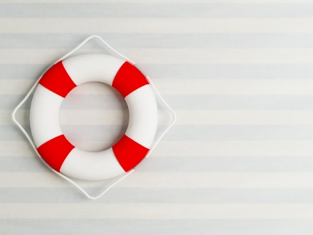 life preserver on the wall, renderingの写真素材