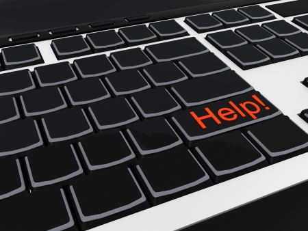 Element of keyboard, white, black and red, renderingの写真素材