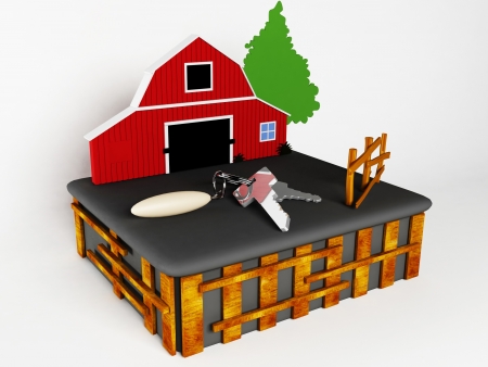 Creative gift, symbolizing the gift of dwellingの写真素材