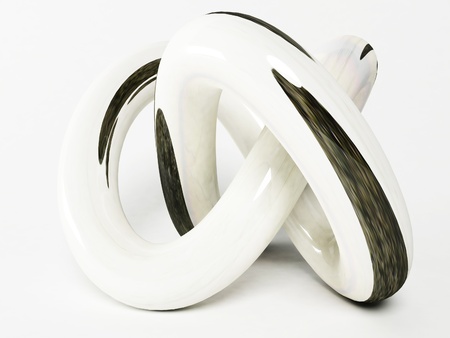 abstract interesting form on white backgroundの写真素材