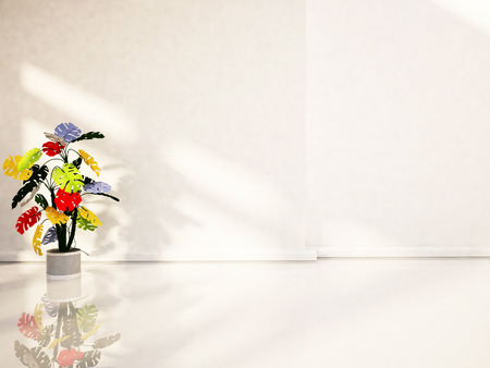 a Creative bright plant in different colorsの写真素材