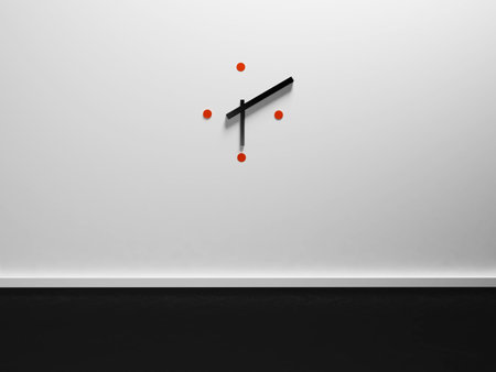 clock on the wall, 3d rendering