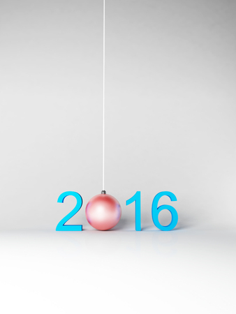 Happy New Year, 3d renderingの写真素材