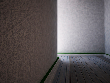 this is the empty room, 3d renderingの写真素材