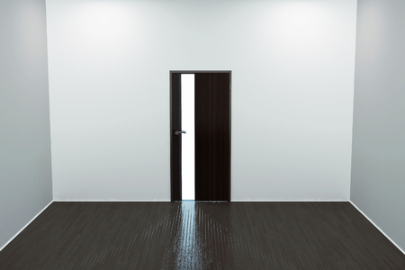 empty room with the door, 3d renderingの写真素材