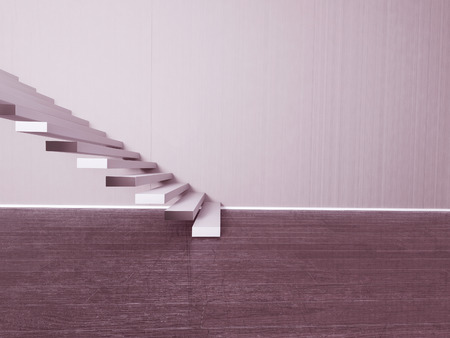stairs in the old room, 3d の写真素材
