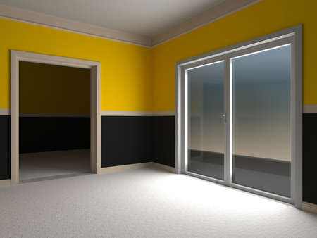 part of the empty room, 3d renderingの写真素材