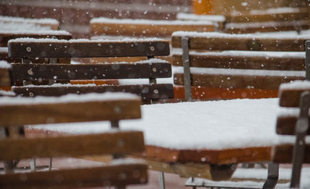Snowy Deckの写真素材