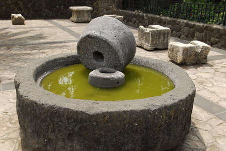 Millstones in Tabgha, Israel