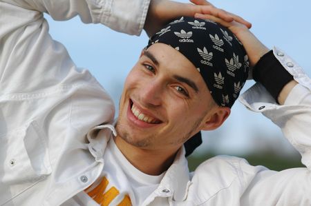 A young and attractive manの写真素材