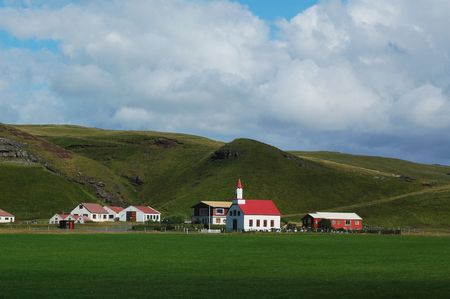 A little village in mountainsの写真素材