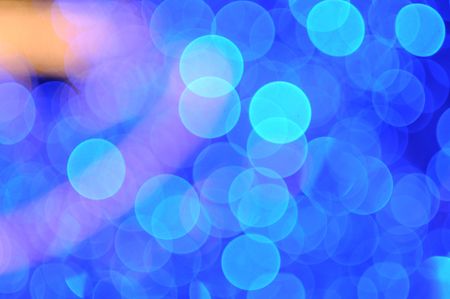 Abstract christmas and blue lightsの写真素材