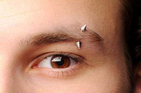 An eye of young and attractive manの写真素材