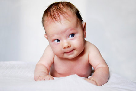 An expression in face of small baby