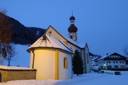 Picture of Gries church in wintertimeの写真素材