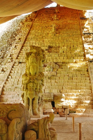The longest pre-columbian hieroglyphic inscription in Americaのeditorial素材