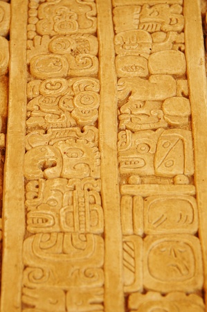 Disc Motmot beneath the hieroglyphic Stairwayのeditorial素材