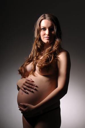 picture of young pregnant girlの写真素材