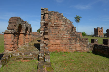 Guarani Jesuits Mission of San Ignacio Mini in Argentinaの写真素材