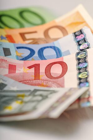 EURO - european union paper banknote cash moneyの写真素材