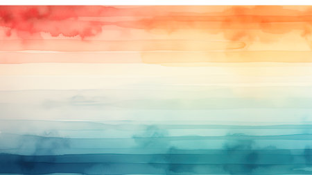A versatile horizontal watercolor brush stroke line designed for use in Illustrator.の素材