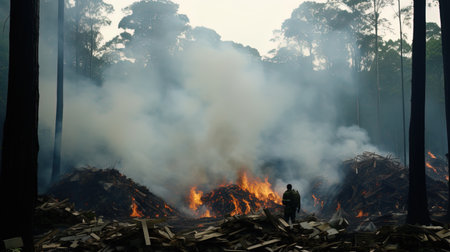 Environmental activism: photos of environmental events.の素材