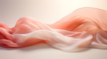 A gradient from light pink to peach is a soft and feminine choice for banners.の素材