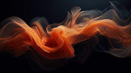 Abstract forms on a dark background are a mysterious solution for mysterious content.の素材