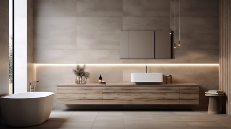 Minimalistic bathroom: Harmony in every detail.の素材