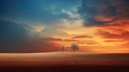 The smooth transitions of natural gradients give the background natural harmony.の素材