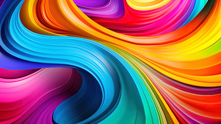 The game of colors is a bright abstract background with whirlwinds of colors.の素材