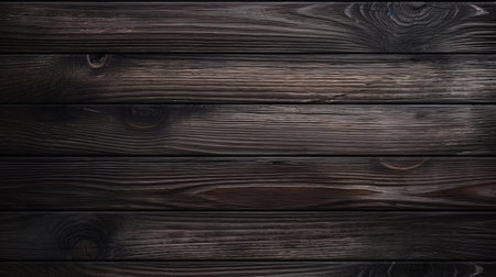 Modern minimalism: a dark background of wood with a clear and attractive texture.の素材