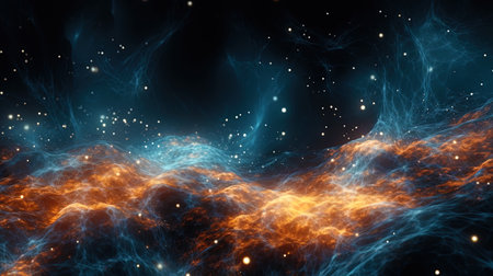 Digital winds carrying virtual particles of information.の素材